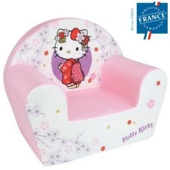 CIJEP HELLO KITTY FAUTEUIL CLUB ENFANT ORIGINE FRANCE GARANTIE - Blanc, Rose