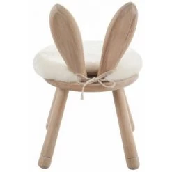 Paris Prix - Chaise Pour Enfant "oreilles Lapin" 56cm Naturel -Assise pour enfant Soldes 33663467 4