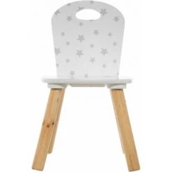 ATMOSPHERA FOR KIDS Chaise Enfant à Motifs "Douceur" 49cm Blanc -Assise pour enfant Soldes 33672389 3