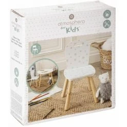ATMOSPHERA FOR KIDS Chaise Enfant à Motifs "Douceur" 49cm Blanc -Assise pour enfant Soldes 33672389 4