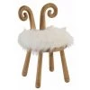 Paris Prix - Chaise Enfant Design "oreille Mouton" 56cm Naturel -Assise pour enfant Soldes 33675585 1