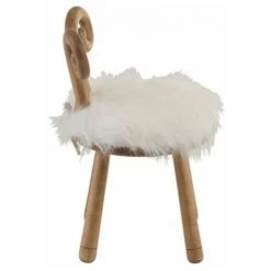 Paris Prix - Chaise Enfant Design "oreille Mouton" 56cm Naturel -Assise pour enfant Soldes 33675585 3
