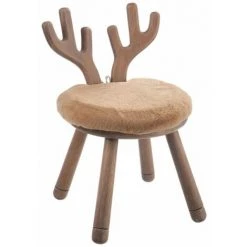 Paris Prix - Chaise Enfant Design "oreille Cerf" 56cm Naturel