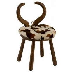 Paris Prix - Chaise Enfant Design "oreille Vache" 58cm Naturel