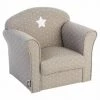 ATMOSPHERA FOR KIDS Fauteuil Enfant "Star" 50cm Taupe