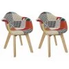 Paris Prix - Lot De 2 Fauteuils Enfant "patchwork" 58cm Multicolore -Assise pour enfant Soldes 34210248 1