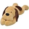 VidaXL Chien Jouet En Peluche Marron 80 Cm - Brun -Assise pour enfant Soldes 3508463 1
