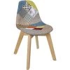 THE HOME DECO KIDS Chaise Enfant Tissu Patchwork Multicolore - Multicolore -Assise pour enfant Soldes 35593526 1