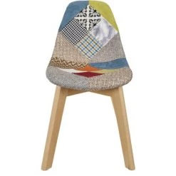 THE HOME DECO KIDS Chaise Enfant Tissu Patchwork Multicolore - Multicolore -Assise pour enfant Soldes 35593526 3