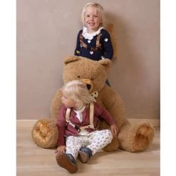 CHILDHOME Ours Assis En Peluche 76 Cm - Beige -Assise pour enfant Soldes 35654283 4