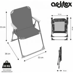 ARDITEX Chaise Pliante Avec Bras 38x32x53cm De ZASKA-Licorne - Rose -Assise pour enfant Soldes 36280978 5