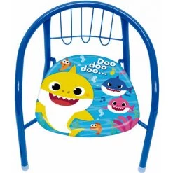 ARDITEX Chaise En Métal 35.5x30x33.5cm De NICKELODEON-Baby Shark - Bleu