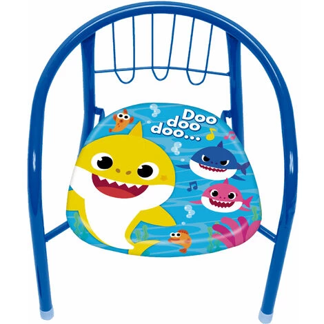 ARDITEX Chaise En Métal 35.5x30x33.5cm De NICKELODEON-Baby Shark - Bleu 3 ARDITEX Chaise En Métal 35.5x30x33.5cm De NICKELODEON-Baby Shark - Bleu