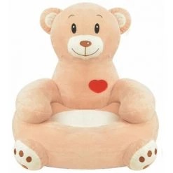 ASUPERMALL Chaise Pour Enfants En Peluche Ours Marron 7 ASUPERMALL Chaise Pour Enfants En Peluche Ours Marron -Assise pour enfant Soldes 39455609 3