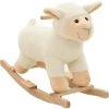 ASUPERMALL Mouton A Bascule Peluche 78 X 34 X 58 Cm Blanc