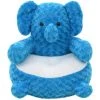 ASUPERMALL Elephant En Peluche Bleu