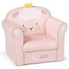 COSTWAY Fauteuil Club Enfants Surface Velours Canapé 51 X 37 X 43cm, Charge Max 50KG Rose Pour 1-5 Ans Agneau -Assise pour enfant Soldes 39948470 1