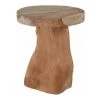 WADIGA Tabouret Enfant En Bois Massif Teck Champignon - Bois -Assise pour enfant Soldes 40527027 1