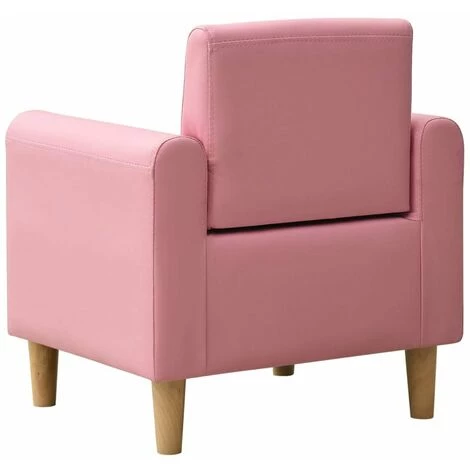 HAPPYSHOPPING Canape Pour Enfants Rose Similicuir 6 HAPPYSHOPPING Canape Pour Enfants Rose Similicuir – Image 4