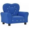 HAPPYSHOPPING Canape Pour Enfants Bleu Similicuir -Assise pour enfant Soldes 41960132 1