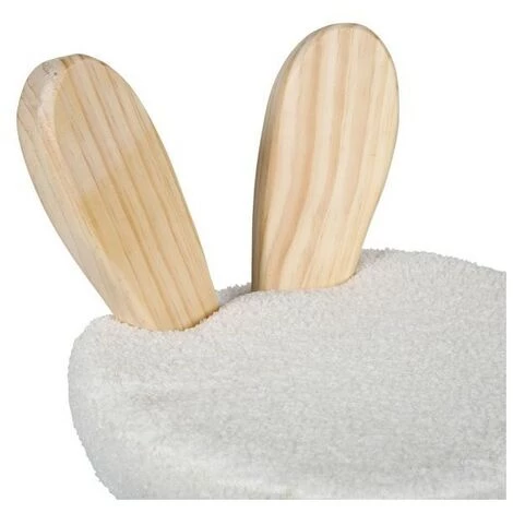Chaise Enfant Lapin Bouclette Blanc Ostaria - Blanc - Blanc Et Naturel 5 Chaise Enfant Lapin Bouclette Blanc Ostaria - Blanc - Blanc Et Naturel – Image 3