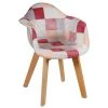 Fauteuil Enfant Patchwork Rose Ostaria - Rose - Rose