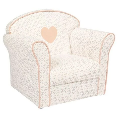 Fauteuil Enfant Cœur Rose Ostaria - Rose - Rose Clair Et écru 3 Fauteuil Enfant Cœur Rose Ostaria - Rose - Rose Clair Et écru