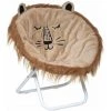 Atmosphera - Fauteuil Lion Pour Enfant En Tissu Marron Et Beige H 50 Cm - Lion -Assise pour enfant Soldes 44882352 1