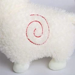 BRIDAY 46CM Alpaga Peluche, Lama Animal En Peluche Grand Lamacorn Alpaga Poupée Peluche Câlin Oreiller Doux Moelleux Coussin Blanc Plu -Assise pour enfant Soldes 44929377 3