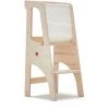 Bianconiglio Kids ® EVO KIDSAFE - Tour D'apprentissage Montessori écoresponsable, évolutive & Protection Arrière, Fait-main ITALIE, Bouleau Naturel Sans Vernis, Certif CE & EN71 -Assise pour enfant Soldes 45122131 1