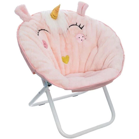 Fauteuil Enfant Pliant Coloris Rose Clair - Diamètre 50 X Hauteur 55 Cm -PEGANE- 3 Fauteuil Enfant Pliant Coloris Rose Clair - Diamètre 50 X Hauteur 55 Cm -PEGANE-