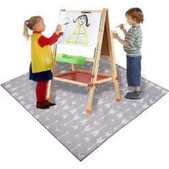 Bébé Chaise Haute Tapis, 135 * 135 Cm Bébé Splash Tapis, Imperméable Et Antidérapant Tapis De Protection De Sol Bébé Tapis De Jeu Et Nappe étoile，Starlight -Assise pour enfant Soldes 46969789 4