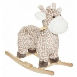 ATMOSPHERA FOR KIDS Fauteuil à Bascule Enfant "Girafe" 64cm Naturel