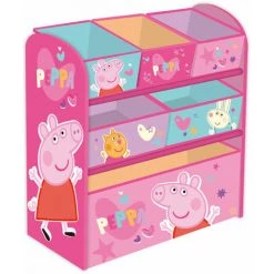 ARDITEX Meuble Etagère De Rangement à 6 Tiroirs Peppa Pig - Rose