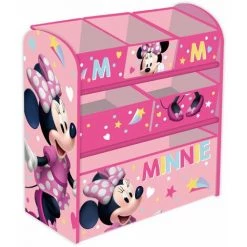 ARDITEX Meuble Et Etagère De Rangement à 6 Tiroirs Disney Minnie - Rose