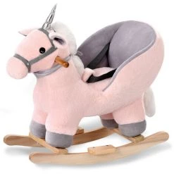 DECKON Animal à Bascule En Peluche, Balançoire à Bascule Licorne, Chaise à Bascule Pour Enfants,balançoire En Peluche Pour Bébés Et Tout-petits, Cadeau à Bascule Pour Les Enfants De 18 à 36 Mois