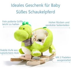 DECKON Animal à Bascule En Peluche, Balançoire à Bascule Dinosaure,balançoire En Peluche Pour Bébés Et Tout-petits, Cadeau à Bascule Pour Les Enfants De 18 à 36 Mois -Assise pour enfant Soldes 51585852 3