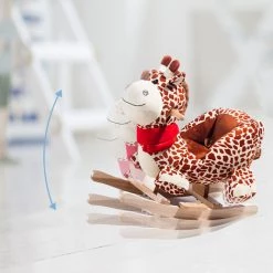 DECKON Animal à Bascule En Peluche, Balançoire à Bascule Girafe,balançoire En Peluche Pour Bébés Et Tout-petits, Cadeau à Bascule Pour Les Enfants De 18 à 36 Mois -Assise pour enfant Soldes 51586318 5