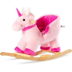 DECKON Animal à Bascule En Peluche, Balançoire à Bascule Licorne, Chaise à Bascule Pour Enfants, Cheval à Bascule, Balançoire En Peluche Pour Bébés Et Tout-petits, Cadeau à Bascule Pour Les Enfants De 18 à 36 Mois