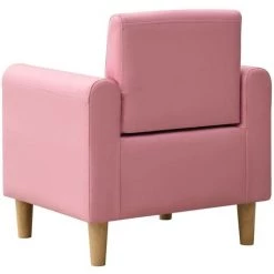 YOUTHUP Canapé Pour Enfants Rose Similicuir - Rose -Assise pour enfant Soldes 51896516 4