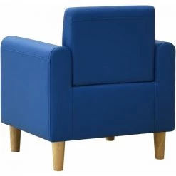 YOUTHUP Canapé Pour Enfants Bleu Similicuir - Bleu -Assise pour enfant Soldes 51896518 4