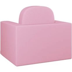 YOUTHUP Canapé Pour Enfants 2 En 1 Rose Similicuir - Rose -Assise pour enfant Soldes 51896520 4