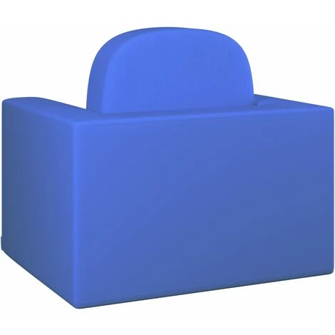 YOUTHUP Canapé Pour Enfants 2 En 1 Bleu Similicuir - Bleu 6 YOUTHUP Canapé Pour Enfants 2 En 1 Bleu Similicuir - Bleu – Image 4