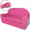 Topdeal Chaise Longue Pliable Pour Enfants Rose