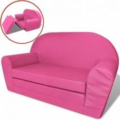 Topdeal Chaise Longue Pliable Pour Enfants Rose