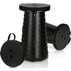 BENOBBY KIDS Tabouret Pliable Portable Tabourets De Camping- Léger Et Stable - Hauteur Réglable - Noir - Pour La Pêche, La Randonnée, Les Voyages, Les Barbecues - Charge Maximale 180 Kg(Noir - Tabouret Pliant Portable)