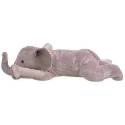 VidaXL Éléphant Jouet En Peluche XXL 95 Cm - Gris
