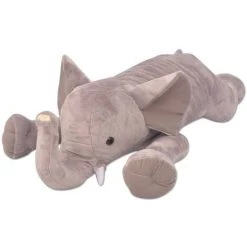 VidaXL Éléphant Jouet En Peluche XXL 120 Cm - Gris