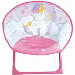 FUN HOUSE LICORNE Siege Lune - Pliable H.47 X L.54 X P.42 Cm - Pour Enfant