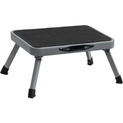 MONLY Marchepied Pliable En Acier, Tabouret Portable Avec Plateforme En Plastique Antidérapante, Charge Maximale 158,8 Kg Pour Adultes, Personnes âgées à La Maison, Cuisine, Salle De Bain